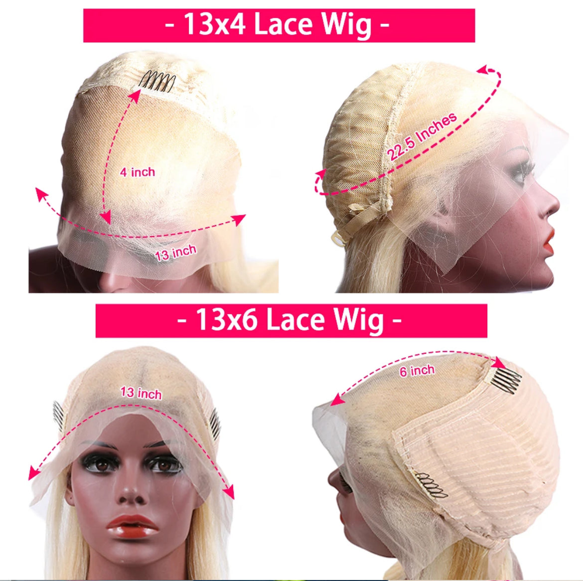 613 blonde 13x4  HD lace wig