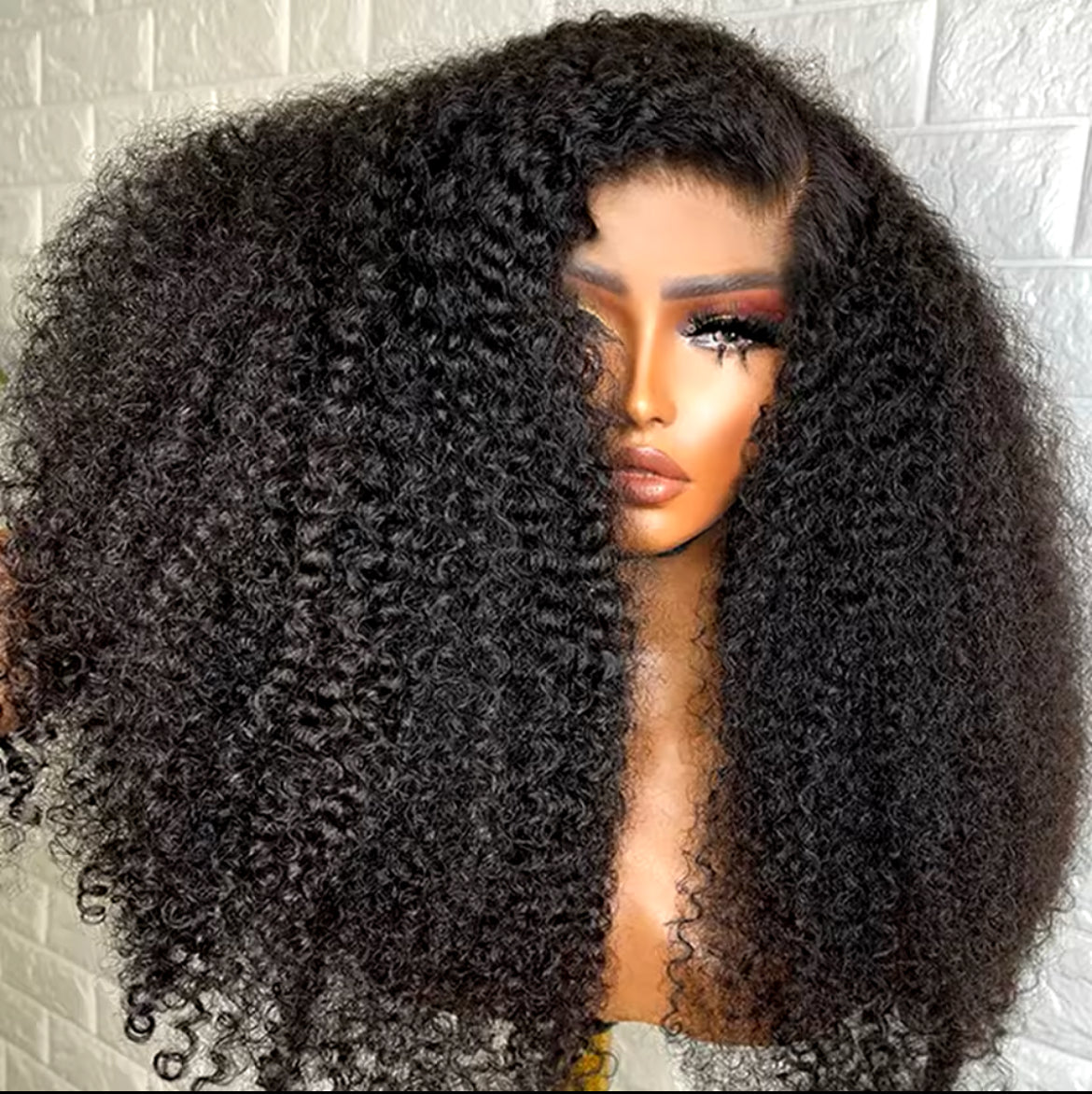 Kinky curly 13x4 HD lace Wig